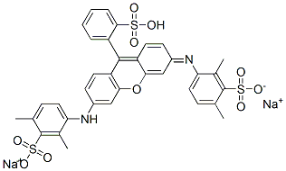 disodium hydrogen -2-[6-[(2,4-dimethylsulphonatophenyl)amino]-3-[(2,4-dimethylsulphonatophenyl)imino]-3H-xanthen-9-yl]benzenesulphonate CAS#: 93963-80-5
