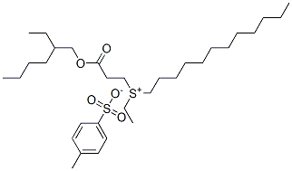 dodecylethyl[3-[(2-ethylhexyl)oxy]-3-oxopropyl]sulphonium toluene-p-sulphonate CAS#: 93918-84-4