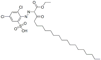 ethyl 2-[(2,4-dichloro-6-sulphophenyl)azo]-3-oxoicosanoate CAS#: 93857-69-3