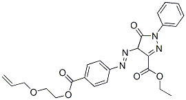 ethyl 4-[[4-[[2-(allyloxy)ethoxy]carbonyl]phenyl]azo]-4,5-dihydro-5-oxo-1-phenyl-1H-pyrazole-3-carboxylate CAS#: 94108-22-2