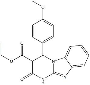ethyl 4-(4-methoxyphenyl)-2-oxo-1,2,3,4-tetrahydropyrimido[1,2-a]benzimidazole-3-carboxylate CAS#: 896664-12-3