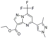 ethyl 5-(1,3-dimethyl-1H-pyrazol-4-yl)-7-(trifluoromethyl)pyrazolo[1,5-a]pyrimidine-3-carboxylate CAS#: 897544-32-0