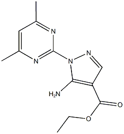 ethyl 5-amino-1-(4,6-dimethylpyrimidin-2-yl)-1H-pyrazole-4-carboxylate CAS#: 91644-39-2
