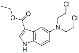 ethyl 5-[bis(2-chloroethyl)amino]-1H-indole-3-carboxylate CAS#: 92869-57-3
