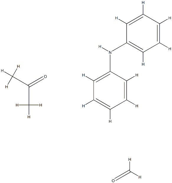 formaldehyde, polymer with n-phenylbenzenamine and2-propanone CAS#: 9003-80-9