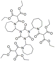 hexaethyl 2,2',2''-[(2,4,6-trioxo-1,3,5-triazine-1,3,5(2H,4H,6H)-triyl)tris(6,1-hexanediyliminocarbonyl)]trismalonate CAS#: 93919-07-4