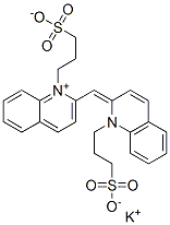 hydrogen 1-(3-sulphonatopropyl)-2-[[1-(3-sulphonatopropyl)-1H-quinolin-2-ylidene]methyl]quinolinium, potassium salt CAS#: 94166-46-8