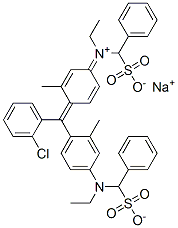 hydrogen [4-[(2-chlorophenyl)[4-[ethyl(sulphonatobenzyl)amino]-o-tolyl]methylene]-3-methylcyclohexa-2,5-dien-1-ylidene](ethyl)(sulphonatobenzyl)ammonium, sodium salt CAS#: 93893-06-2