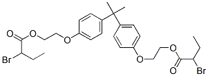(isopropylidene)bis(p-phenyleneoxyethylene) bis(2-bromobutyrate) CAS#: 93962-69-7