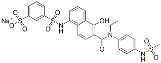 m-[6-[N-Ethyl-N-(p-methylsulfonylaminophenyl)carbamoyl]-5-hydroxy-1-naphtylaminosulfonyl]benzenesulfonic acid sodium salt CAS#: 97344-67-7