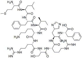 methionyl-leucyl-phenylalanyl-isoleucyl-lysyl-arginyl-seryl-arginyl-histidyl-phenylalanine CAS#: 92237-18-8