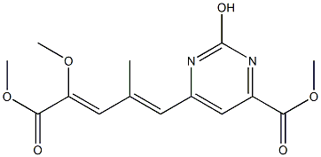 methyl 6-[(1E,3Z)-4,5-dimethoxy-2-methyl-5-oxopenta-1,3-dien-1-yl]-2-hydroxypyrimidine-4-carboxylate CAS#: 92256-91-2