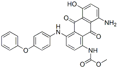 methyl [8-amino-9,10-dihydro-5-hydroxy-9,10-dioxo-4-[(4-phenoxyphenyl)amino]-1-anthryl]carbamate CAS#: 94109-29-2
