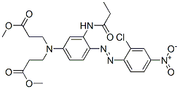 methyl N-[4-[(2-chloro-4-nitrophenyl)azo]-3-[(1-oxopropyl)amino]phenyl]-N-(3-methoxy-3-oxopropyl)-beta-alaninate CAS#: 97890-01-2
