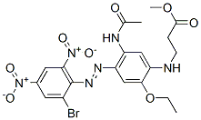 methyl N-[5-(acetylamino)-4-[(2-bromo-4,6-dinitrophenyl)azo]-2-ethoxyphenyl]beta-alaninate CAS#: 94108-94-8
