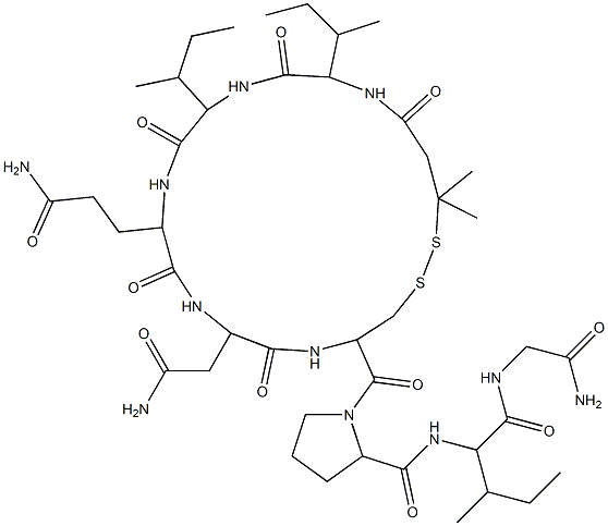 oxytocin, 1-desaminopenicillamyl-Leu(2)- CAS#: 92444-08-1