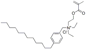 (p-dodecylbenzyl)diethyl[2-[(2-methyl-1-oxoallyl)oxy]ethyl]ammonium chloride CAS#: 94086-89-2