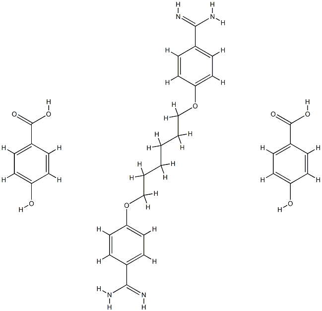 p-hydroxybenzoic acid, compound with p,p'-[hexane-1,6-diylbis(oxy)]bis(benzamidine) (2:1) CAS#: 93841-83-9