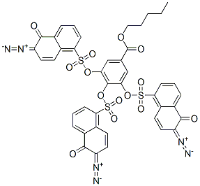 pentyl 3,4,5-tris[[(6-diazo-5,6-dihydro-5-oxo-1-naphthyl)sulphonyl]oxy]benzoate CAS#: 94277-86-8