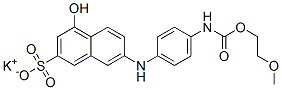 potassium 4-hydroxy-7-[[4-[[(2-methoxyethoxy)carbonyl]amino]phenyl]amino]naphthalene-2-sulphonate CAS#: 94086-85-8