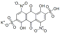 potassium hydrogen 9,10-dihydro-1,5-dihydroxy-4,8-dinitro-9,10-dioxoanthracene-2,6-disulphonate CAS#: 93919-24-5