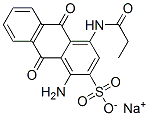 sodium 1-amino-9,10-dihydro-9,10-dioxo-4-[(1-oxopropyl)amino]anthracene-2-sulphonate CAS#: 94349-50-5