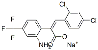 sodium 2-[2-amino-4-(trifluoromethyl)phenyl]-3-(2,4,dichlorophenyl)acrylate CAS#: 94133-72-9