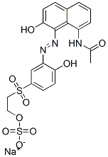 sodium 2-[[3-[(8-acetamido-2-hydroxy-1-naphthyl)azo]-4-hydroxyphenyl]sulphonyl]ethyl sulphate CAS#: 93904-45-1
