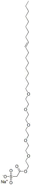 sodium 2-[(3,6,9,12,15-pentaoxatritriacont-24-enyl)oxy]-2-oxoethane-1-sulphonate CAS#: 94386-36-4
