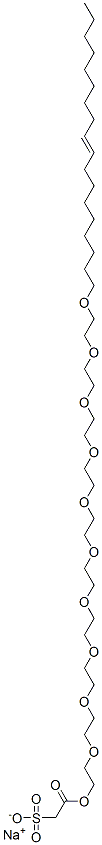 sodium 2-[(3,6,9,12,15,18,21,24,27,30-decaoxaoctatetracont-39-enyl)oxy]-2-oxoethane-1-sulphonate CAS#: 94386-35-3