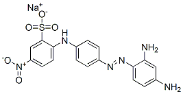 sodium 2-[4-[(2,4-diaminophenyl)azo]anilino]-5-nitrobenzenesulphonate CAS#: 94236-85-8