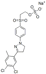 sodium 2-[[4-[3-(4,5-dichloro-2-methylphenyl)-4,5-dihydro-1H-pyrazol-1-yl]phenyl]sulphonyl]ethyl sulphate CAS#: 94138-72-4