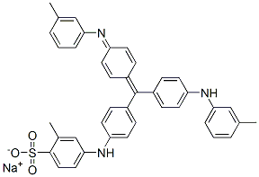 sodium 2-methyl-4-[4-[[4-(3-methylanilino)phenyl][4-(3-methylphenylimino)phenylidene]methyl]anilino]benzenesulphonate CAS#: 95873-55-5