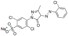 sodium 2,5-dichloro-4-[4-[(2-chlorophenyl)azo]-4,5-dihydro-3-methyl-5-oxo-1H-pyrazol-1-yl]benzenesulphonate CAS#: 94133-87-6
