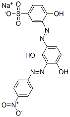 sodium 3-[[2,4-dihydroxy-3-[(4-nitrophenyl)azo]phenyl]azo]-4-hydroxybenzenesulphonate CAS#: 93939-97-0