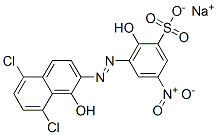 sodium 3-[(5,8-dichloro-1-hydroxy-2-naphthyl)azo]-2-hydroxy-5-nitrobenzenesulphonate CAS#: 93917-94-3