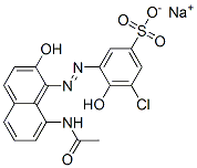 sodium 3-[(8-acetamido-2-hydroxy-1-naphthyl)azo]-5-chloro-4-hydroxybenzenesulphonate CAS#: 93940-51-3