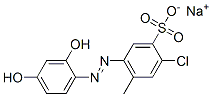 sodium 3-chloro-6-[(2,4-dihydroxyphenyl)azo]toluene-4-sulphonate CAS#: 95873-56-6