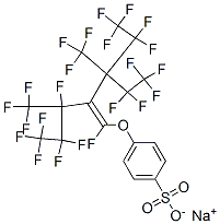 sodium 4-[[1,3,4,4,5,5,5-heptafluoro-2-[2,2,3,3,3-pentafluoro-1-(pentafluoroethyl)-1-(trifluoromethyl)propyl]-3-(trifluoromethyl)-1-pentenyl]oxy]benzenesulphonate CAS#: 94042-95-2