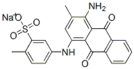 sodium 4-[(4-amino-9,10-dihydro-3-methyl-9,10-dioxo-1-anthryl)amino]toluene-2-sulphonate CAS#: 93904-39-3