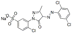 sodium 4-chloro-3-[4-[(2,5-dichlorophenyl)azo]-4,5-dihydro-3-methyl-5-oxo-1H-pyrazol-1-yl]benzenesulphonate CAS#: 94158-02-8