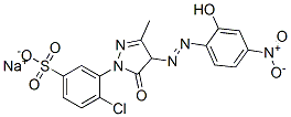 sodium 4-chloro-3-[4,5-dihydro-4-[(2-hydroxy-4-nitrophenyl)azo]-3-methyl-5-oxo-1H-pyrazol-1-yl]benzenesulphonate CAS#: 94109-02-1