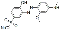 sodium 4-hydroxy-3-[[2-methoxy-4-(N-methylamino)phenyl]azo]benzenesulphonate CAS#: 93919-26-7