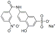 sodium 4-hydroxy-7-[(3-nitrobenzoyl)amino]naphthalene-2-sulphonate CAS#: 94232-36-7