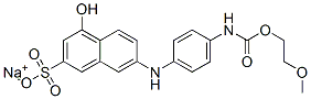 sodium 4-hydroxy-7-[4-[(2-methoxyethoxycarbonyl)amino]anilino]naphthalene-2-sulphonate CAS#: 94086-84-7