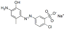 sodium 5-[(4-amino-5-hydroxy-o-tolyl)azo]-2-chlorobenzenesulphonate CAS#: 94166-73-1