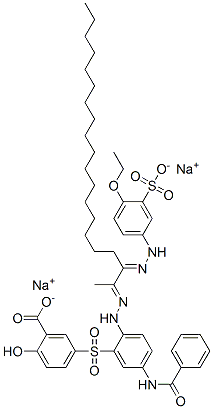 sodium 5-[[5-(benzoylamino)-2-[[2-[(4-ethoxy-3-sulphophenyl)hydrazono]-1-methylnonadecylidene]hydrazino]phenyl]sulphonyl]salicylate CAS#: 95008-86-9