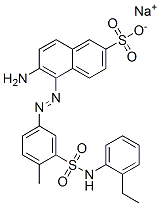 sodium 6-amino-5-[[3-[[(2-ethylphenyl)amino]sulphonyl]-4-methylphenyl]azo]naphthalene-2-sulphonate CAS#: 97358-57-1