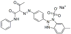 sodium 6-methyl-2-[4-[[2-oxo-1-[(phenylamino)carbonyl]propyl]azo]phenyl]benzothiazolesulphonate CAS#: 94022-29-4