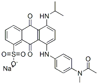 sodium  8-[[4-(acetylmethylamino)phenyl]amino]-9,10-dihydro-5-[(1-methylethyl)amino]-9,10-dioxoanthracene-1-sulphonate CAS#: 97635-59-1